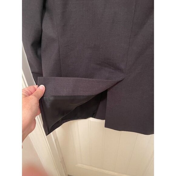 Brooks Brothers 3 Button 346 Mens Wool Stretch Blazer Jacket Size 46M Black - Picture 13 of 16